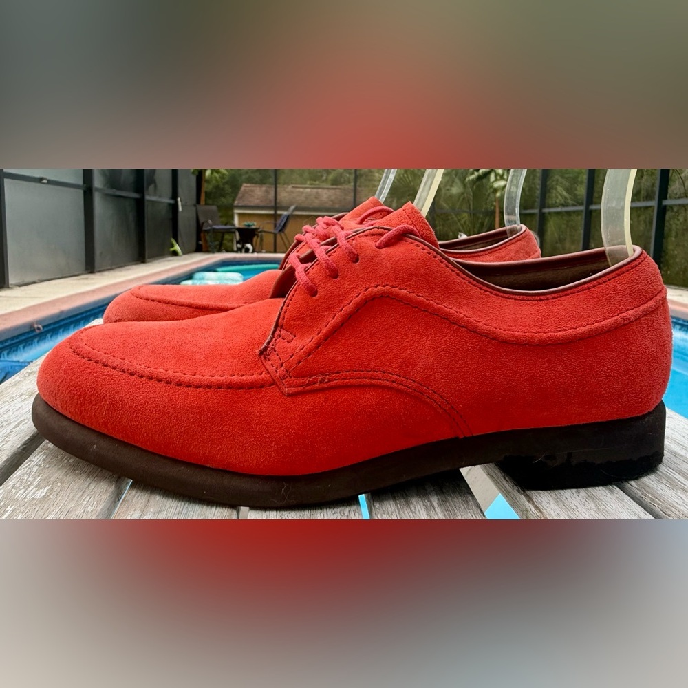 CLARKS WEAVER OXBLOOD SUEDE SHOES WOMENS SHOE SIZE 8M